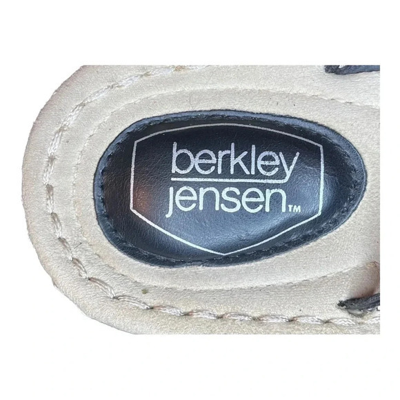 BERKLEY JENSEN THONG SANDALS BLACK SPARKLY EXCELLENT CONDITION SIZE 9.5 - Picture 5 of 8